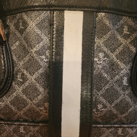 Gwen Stefani L.A.M.B. Kingston Montego Bowler Bag in Silver Gray Black .#343 - Picture 12 of 16